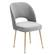 Swell Light Gray Velvet Chair by TOV Furniture