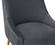 Beatrix Pleated Dark Gray Velvet Counter Stool by TOV Furniture