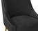 Beatrix Pleated Black Velvet Bar Stool by TOV Furniture