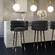 Betty Black Velvet Counter Stool by TOV Furniture