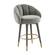 Myla Light Gray Swivel Counter Stool by TOV Furniture