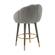 Myla Light Gray Swivel Counter Stool by TOV Furniture