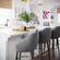 Myla Light Gray Swivel Counter Stool by TOV Furniture