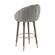 Myla Light Gray Swivel Bar Stool by TOV Furniture