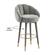 Myla Light Gray Swivel Bar Stool by TOV Furniture