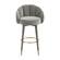 Myla Light Gray Swivel Bar Stool by TOV Furniture