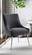 Beatrix Gray Velvet Side Chair w/Silver Leg by TOV Furniture