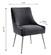 Beatrix Gray Velvet Side Chair w/Silver Leg by TOV Furniture