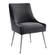Beatrix Gray Velvet Side Chair w/Silver Leg by TOV Furniture