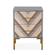 Quinn Gray & Gold Nightstand by TOV Furniture