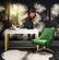 Beatrix Green Office Swivel Chair by TOV Furniture