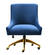 Beatrix Navy Blue Office Swivel Chair by TOV Furniture