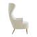 Jezebel Cream Velvet Wingback Chair by TOV Furniture