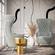 Jezebel Gray Velvet Wingback Chair by TOV Furniture