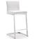 Parma White Stainless Steel Counter Stool - Set of 2 by TOV Furniture