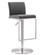 Amalfi Gray Stainless Steel Adjustable Barstool by TOV Furniture