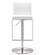 Amalfi White Stainless Steel Adjustable Barstool by TOV Furniture