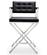 Director Black Stainless Steel Counter Stool by TOV Furniture