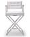 Director White Stainless Steel Counter Stool by TOV Furniture