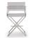 Director White Stainless Steel Counter Stool by TOV Furniture