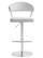 Cosmo White Stainless Steel Barstool by TOV Furniture