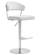 Cosmo White Stainless Steel Barstool by TOV Furniture