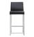 Denmark Black Stainless Steel Counter Stool - Set of 2 by TOV Furniture
