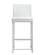 Denmark White Stainless Steel Counter Stool - Set of 2 by TOV Furniture
