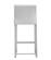 Denmark White Stainless Steel Counter Stool - Set of 2 by TOV Furniture