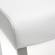Denmark White Stainless Steel Counter Stool - Set of 2 by TOV Furniture