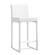 Denmark White Stainless Steel Counter Stool - Set of 2 by TOV Furniture
