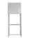 Denmark White Stainless Steel Barstool - Set of 2 by TOV Furniture