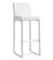 Denmark White Stainless Steel Barstool - Set of 2 by TOV Furniture