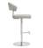 Cosmo Light Gray Stainless Steel Barstool by TOV Furniture