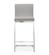Parma Light Gray Stainless Steel Counter Stool - Set of 2 by TOV Furniture