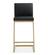 Parma Black & Gold Steel Counter Stool - Set of 2 by TOV Furniture