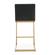 Parma Black & Gold Steel Counter Stool - Set of 2 by TOV Furniture