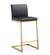 Parma Black & Gold Steel Counter Stool - Set of 2 by TOV Furniture