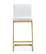 Parma White & Gold Steel Counter Stool - Set of 2 by TOV Furniture