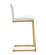 Parma White & Gold Steel Counter Stool - Set of 2 by TOV Furniture