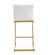 Parma White & Gold Steel Counter Stool - Set of 2 by TOV Furniture