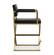 Director Black & Gold Steel Counter Stool by TOV Furniture