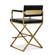Director Black & Gold Steel Counter Stool by TOV Furniture