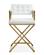 Director White & Gold Steel Counter Stool by TOV Furniture