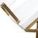 Director White & Gold Steel Counter Stool by TOV Furniture
