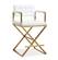 Director White & Gold Steel Counter Stool by TOV Furniture