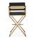 Director Black & Gold Stainless Steel Barstool by TOV Furniture