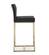 Denmark Black & Gold Steel Counter Stool - Set of 2 by TOV Furniture