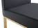 Denmark Black & Gold Steel Counter Stool - Set of 2 by TOV Furniture