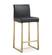 Denmark Black & Gold Steel Counter Stool - Set of 2 by TOV Furniture